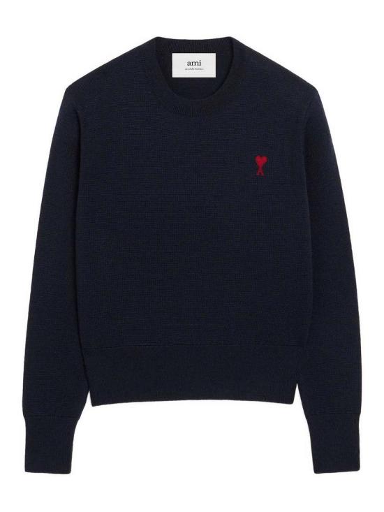 26SS 아미 ADC 자수 크루넥 스웨터 FKS826001414 Blue