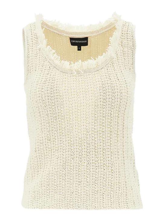 26SS 엠포리오 아르마니 민소매 티셔츠 EW002979AF22478U1058 Beige