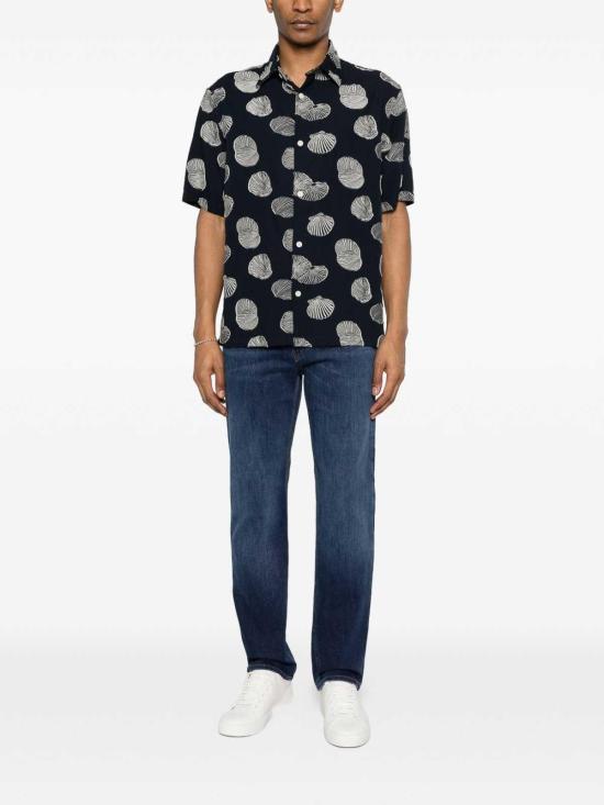 26SS 엠포리오 아르마니 스트레이트 팬츠 EM000763AF22800MB002 Blue - EMPORIO ARMANI