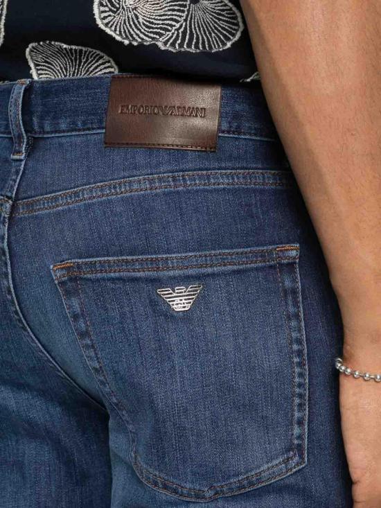 26SS 엠포리오 아르마니 스트레이트 팬츠 EM000763AF22800MB002 Blue - EMPORIO ARMANI