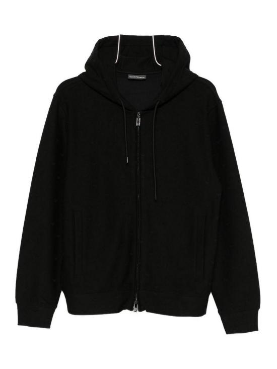 26SS 엠포리오 아르마니 후드 티셔츠 EM004867AF13700FC322 Black