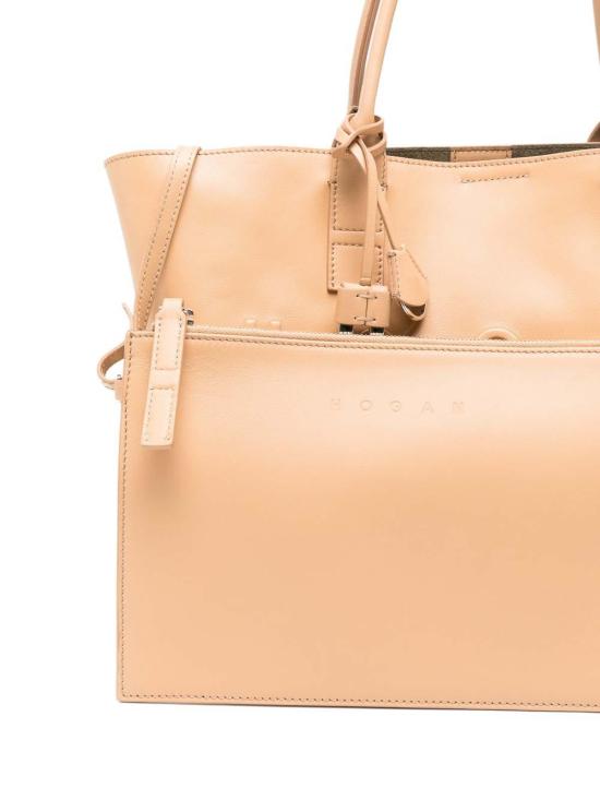 26SS 호간 토트백 KBW01TA0200TZPS600 Brown - HOGAN