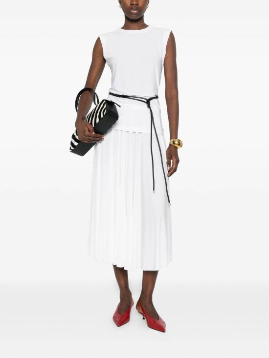 26SS 노마카말리 민소매 티셔츠 KK4256PLE91944 White - NORMA KAMALI