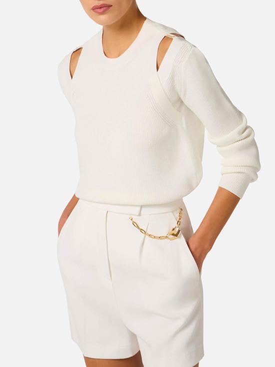 26SS 엘리자베타프랜치 스웨터 MK98S61E2360 Cream - ELISABETTA FRANCHI