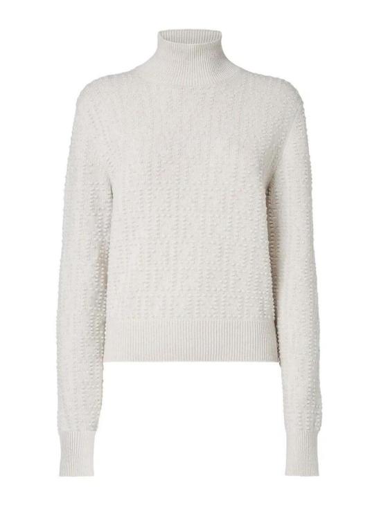 25FW 펜디 울 캐시미어 스웨터 FZXE09AYM0F16A8 Light Grey