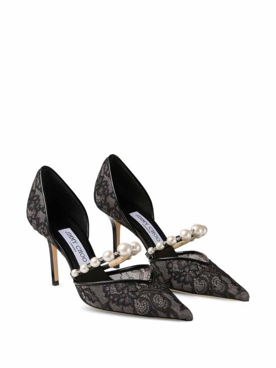 26SS 지미추 힐/펌프스 AURELIE85DRJBLACKWHITE - JIMMY CHOO