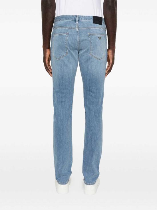 26SS 엠포리오 아르마니 스트레이트 팬츠 EM000121AF22800MB003 Blue - EMPORIO ARMANI