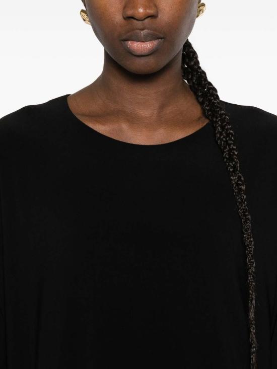 26SS 노마카말리 미디 스커트 KK4253PLT07001 Black - NORMA KAMALI