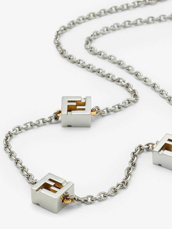 25FW 펜디 네크리스 7AK006B08F0F0P White Gold - FENDI