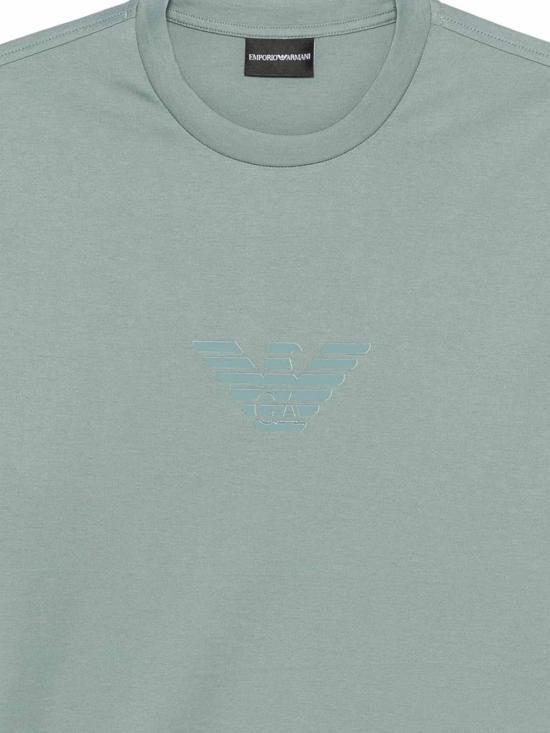 26SS 엠포리오 아르마니 반팔 티셔츠 EM004583AF13669M9112 Green - EMPORIO ARMANI