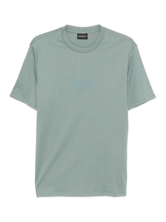 26SS 엠포리오 아르마니 반팔 티셔츠 EM004583AF13669M9112 Green