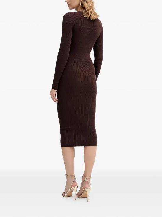 26SS 엘리자베타프랜치 미디 원피스 AM14B61E2644 Brown - ELISABETTA FRANCHI