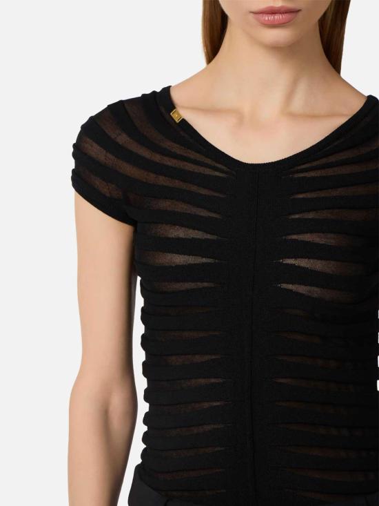 26SS 엘리자베타프랜치 민소매 티셔츠 MK06T62E2110 Black - ELISABETTA FRANCHI