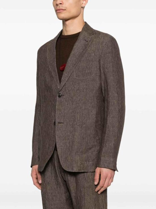 26SS 엠포리오 아르마니 수트 자켓 EM000070TE10410O6002 Brown - EMPORIO ARMANI