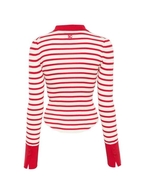 26SS 세미쿠튀르 폴로 티셔츠 Y6SD12RG108 Red - SEMI-COUTURE