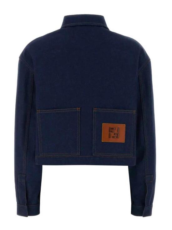 26SS 펜디 블루 데님 재킷 FLF856AOHSF0QB0 Dark Blue - FENDI