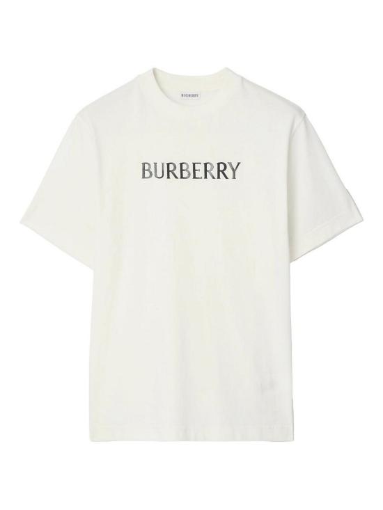 26SS 버버리 로고 코튼 티셔츠 8122389B7078 White