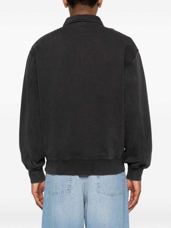 26SS 칼하트 하프 집 디트로이트 스웨트셔츠 I0363508906 Black - CARHARTT
