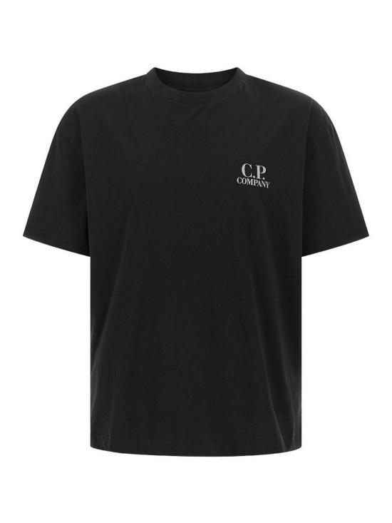 26SS 씨피 컴퍼니 30/1 저지 숏슬리브 로고 티셔츠 20CMTS086A005100W999 Black