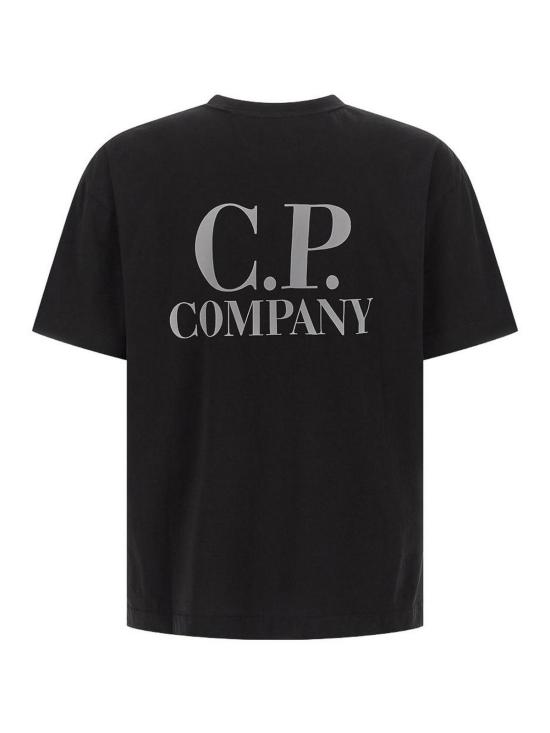 26SS 씨피 컴퍼니 30/1 저지 숏슬리브 로고 티셔츠 20CMTS086A005100W999 Black - C.P. COMPANY