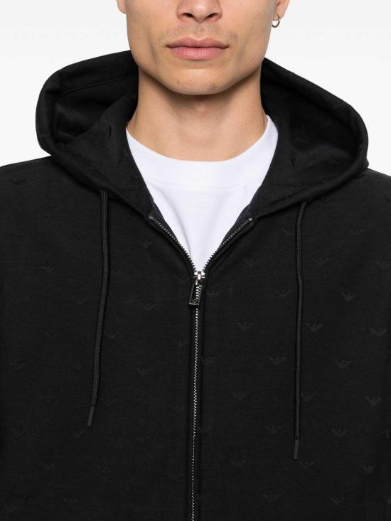 26SS 엠포리오 아르마니 후드 티셔츠 EM004867AF13700FB469 Blue - EMPORIO ARMANI