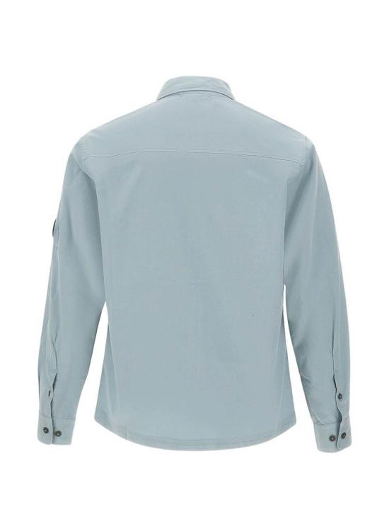 26SS 씨피 컴퍼니 오가닉 개버딘 지퍼 렌즈 오버셔츠 20CMOS705A110143G809 Light Grey - C.P. COMPANY