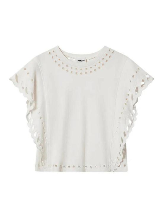 26SS 이자벨마랑에뚜왈 민소매 티셔츠 TS0298FAD1N08E23EC White