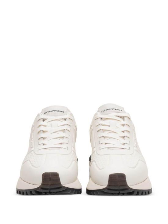 26SS 엠포리오 아르마니 스니커즈 EM003740AF19726M0107 White - EMPORIO ARMANI