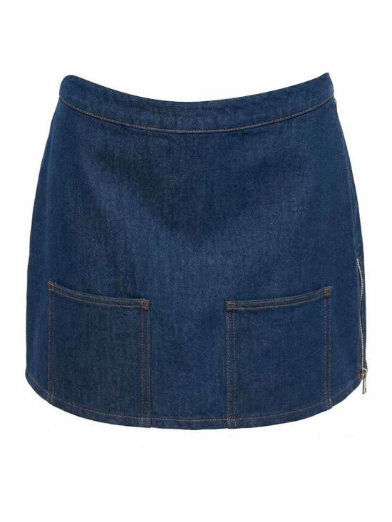 26SS 펜디 미디 스커트 FLQ608AOHSF0QB0 Dark Blue