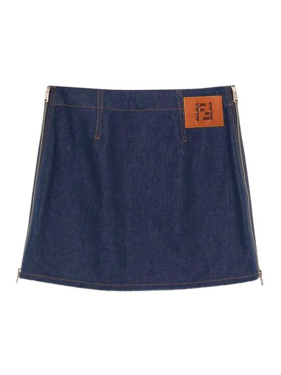 26SS 펜디 미디 스커트 FLQ608AOHSF0QB0 Dark Blue - FENDI