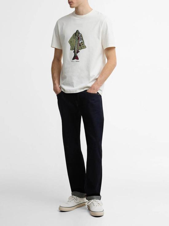 26SS 바버 반팔 티셔츠 MTS1612WH32 White - BARBOUR