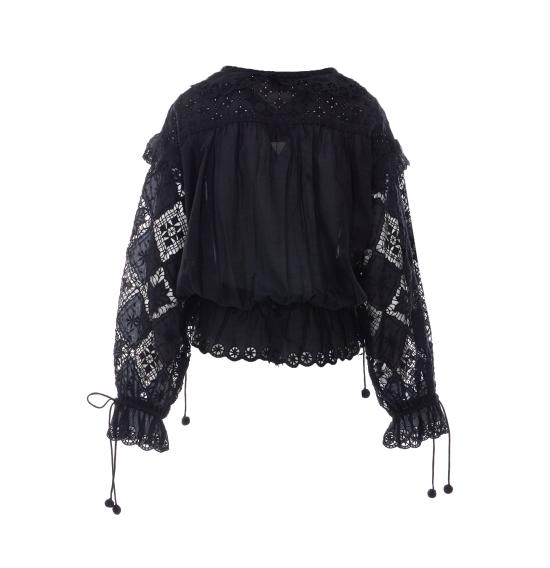 26SS 이자벨마랑 긴팔 티셔츠 HT0886FA D2J17I01BK Black - ISABEL MARANT
