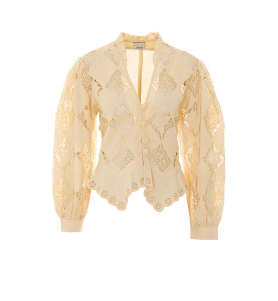 26SS 이자벨마랑 긴팔 티셔츠 HT0856FA D2J01I23SU Yellow