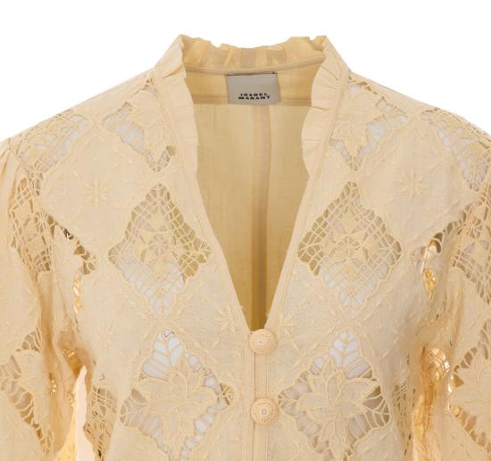 26SS 이자벨마랑 긴팔 티셔츠 HT0856FA D2J01I23SU Yellow - ISABEL MARANT