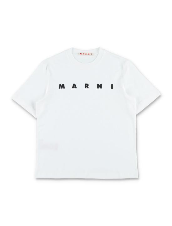  [키즈] 마르니 탑 어린이용  로고 티셔츠 (흰색)