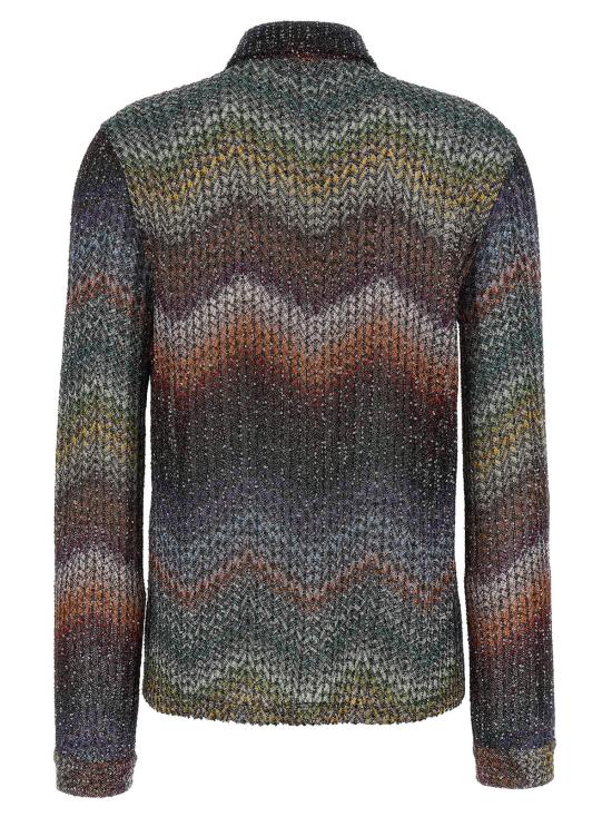  미소니 탑 미쏘니 스팽글 앤 램 비스코스 셔츠 - MISSONI
