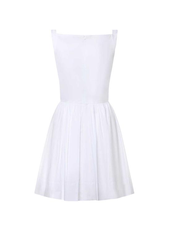  비비안웨스트우드 원피스 비비안 웨스트우드 코튼 슬리브리스 드레스 화이트 - VIVIENNE WESTWOOD