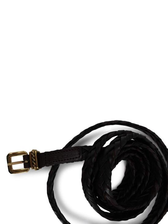  에트로 벨트 브레이드 가죽  다크 브라운 - ETRO