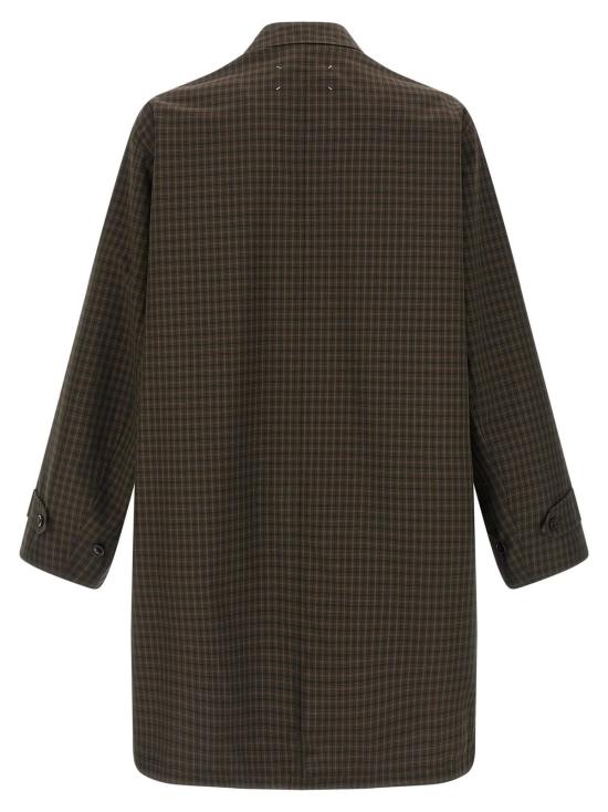  마르지엘라 트렌치 코트 메종  포 스티치 리버서블  멀티컬러 - MAISON MARGIELA