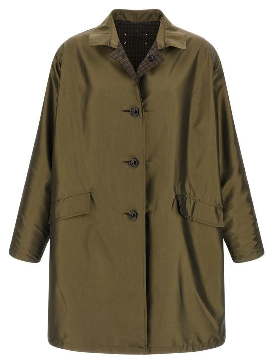  마르지엘라 트렌치 코트 메종  포 스티치 리버서블  멀티컬러 - MAISON MARGIELA