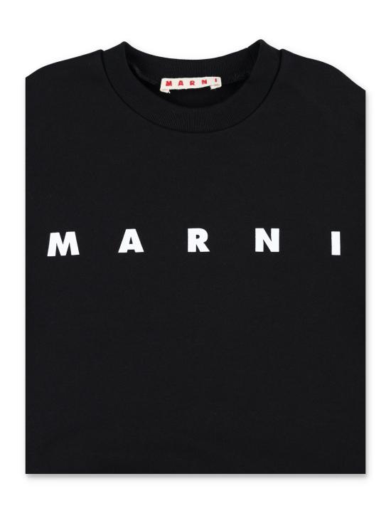  [키즈] 마르니 풀오버 키즈 클래식 코튼 스웨트셔츠 블랙 - MARNI