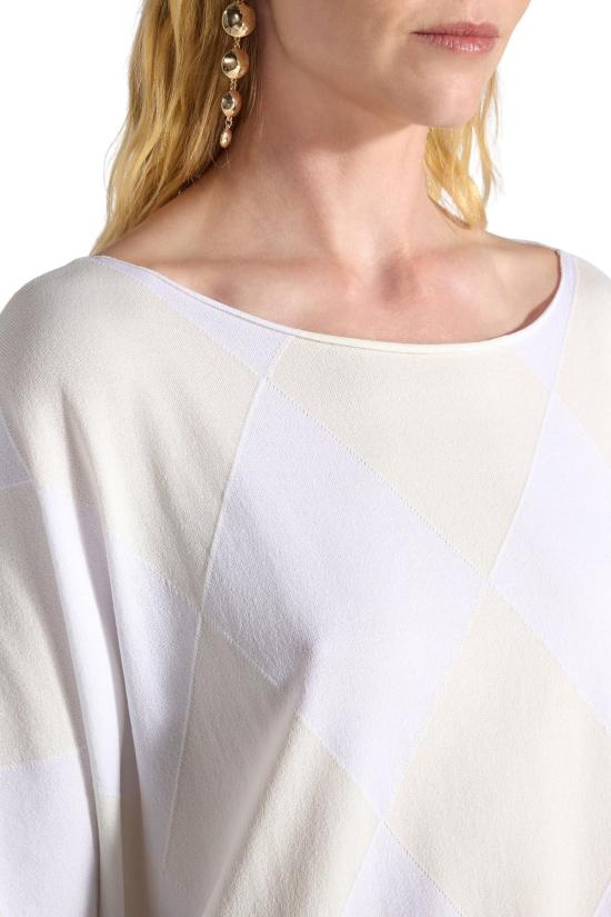 26SS 리비아나 콘티 블라우스 F6SA61 RMB65 ROMBI BIANCO PO - LIVIANA CONTI