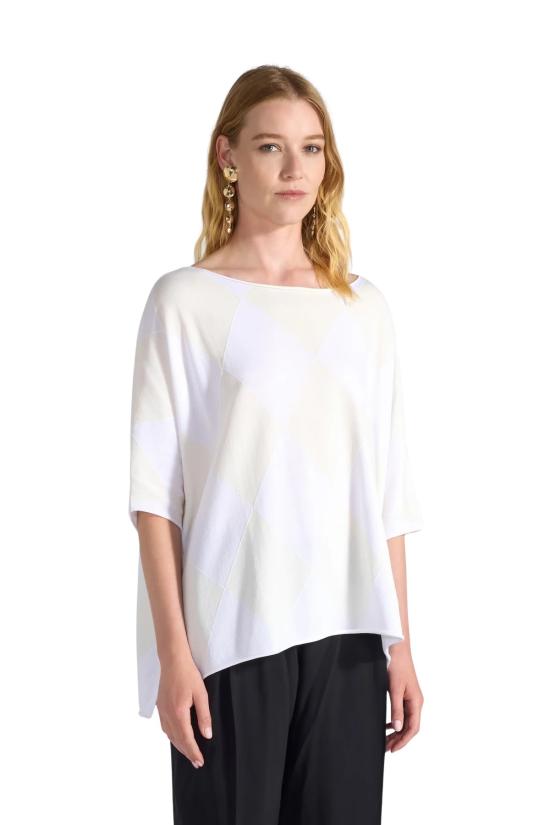 26SS 리비아나 콘티 블라우스 F6SA61 RMB65 ROMBI BIANCO PO - LIVIANA CONTI