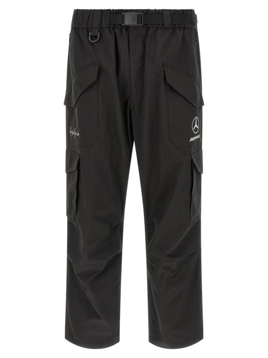  와이쓰리 치노 팬츠 Y 3 메르세데스 AMG 페트로너스 포뮬러 원 F1 카고 팬츠 블랙