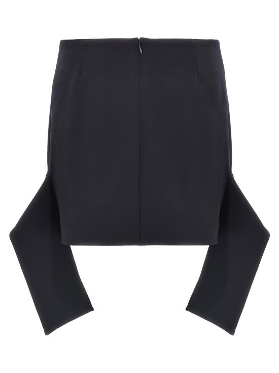  쿠레쥬 숏 스커트 쿠레주 리버스 벨트 미니 스커트 블루 - COURREGES