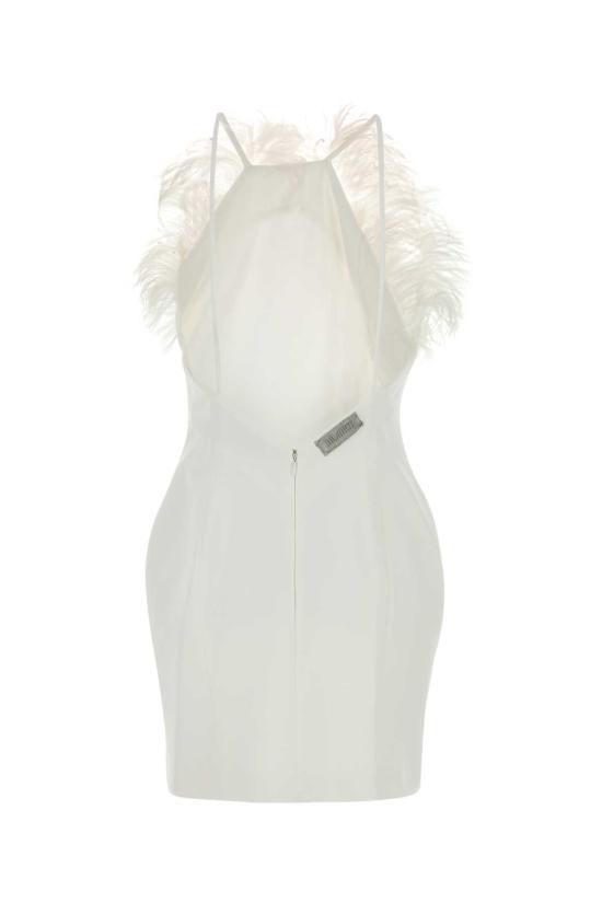  디 아티코 숏 원피스 아티코 스트레치 케이디 미니 드레스 화이트 - THE ATTICO