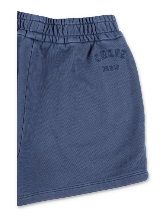  [키즈] 끌로에 쇼츠/버뮤다 여아용 플리스 반바지 (블루) - CHLOE