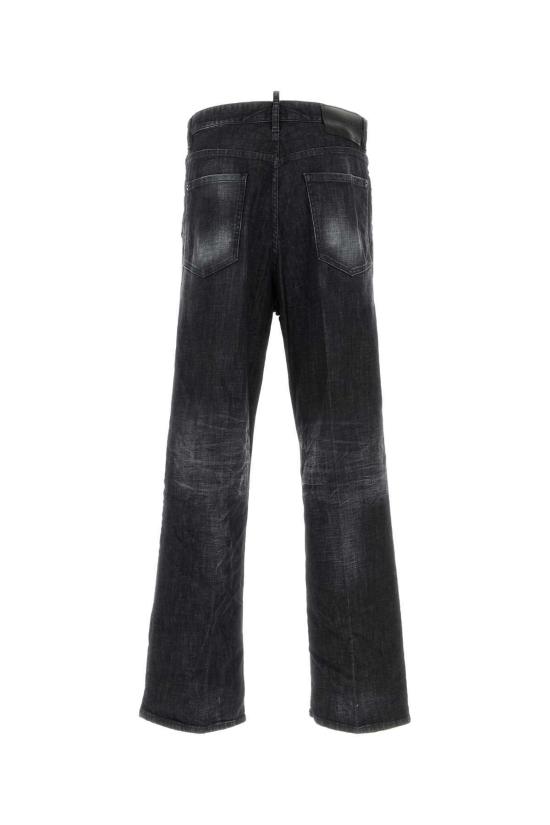  디스퀘어드2 데님 팬츠 Dsquared2 스트레치  루즈핏 진 블랙 - DSQUARED2