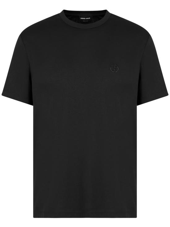  조르지오 아르마니 탑 티셔츠 블랙