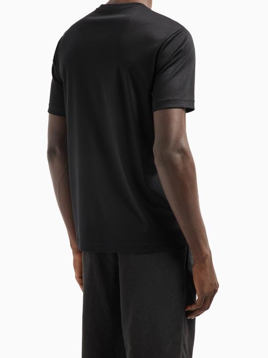  조르지오 아르마니 탑 티셔츠 블랙 - GIORGIO ARMANI